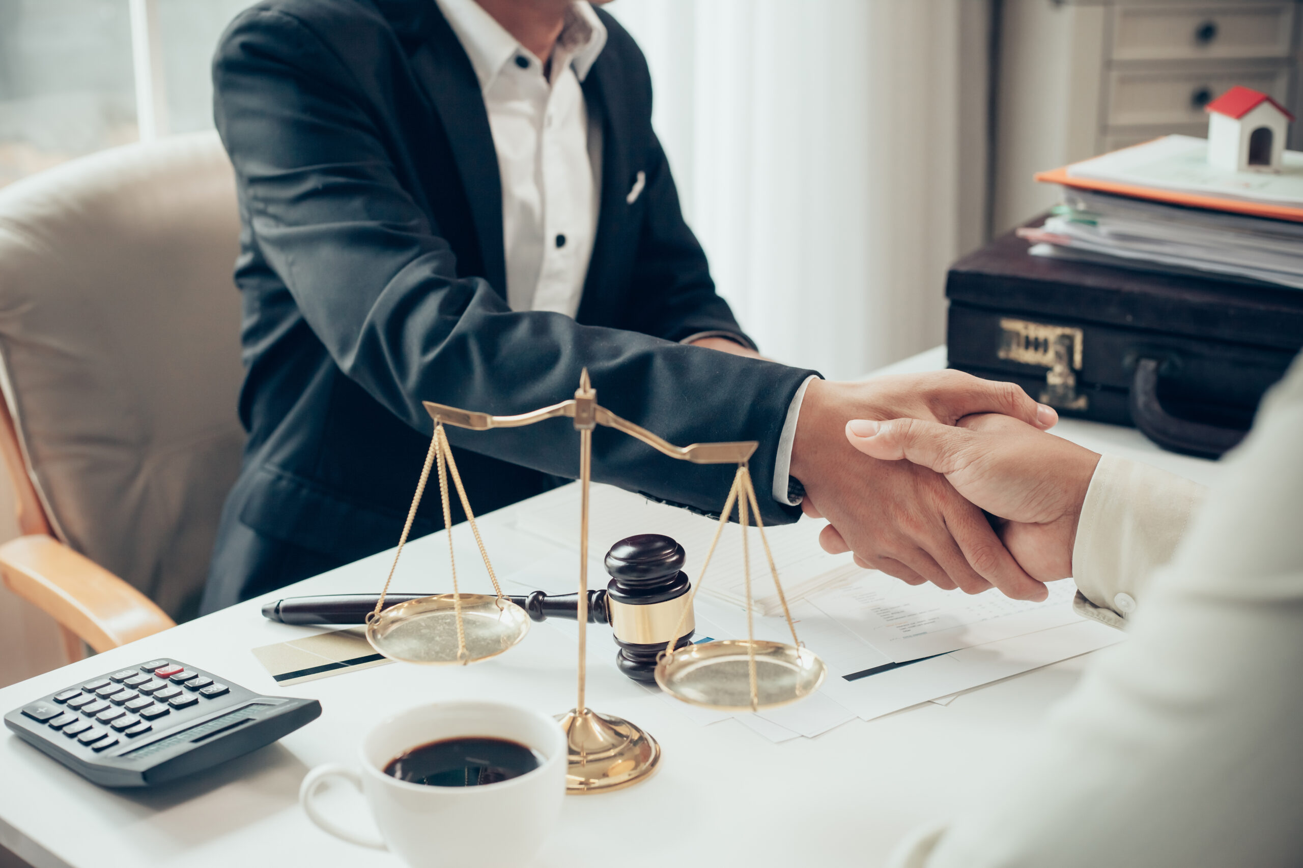 Lawyer Handshaking